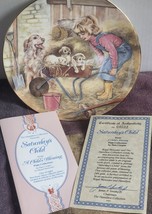 A Child&#39;s Blessing Plate By Pam Cooper Royal Worcester Saturday&#39;s Child &amp; COA - £11.19 GBP