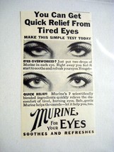 1942 Ad Murine For Your Eyes Soothes and Refreshes - $7.99
