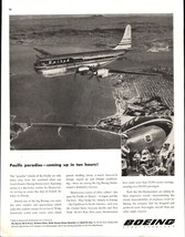 Original 1952 Boeing United Airlines Aircraft Magazine Ad nostalgic d4 - $22.24