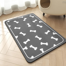 Pet Feeding Mat for Food and Water Bowl-No Stains Easy Clean Dog Food Qu... - $5.81