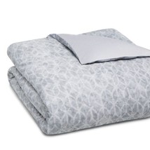 Hudson Park Diffused Geo Duvet Cover Size Queen Color Grey/Blue - $350.00