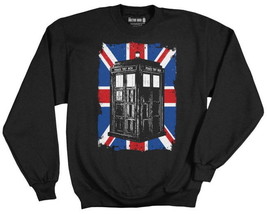 Doctor Who Tardis Over A Union Jack Logo Sweat Shirt Size Xxxl (3X) New Unworn - £23.19 GBP