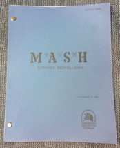 MASH: Strange Bedfellows Original 1982 Television Script By Karen Hall - £59.81 GBP