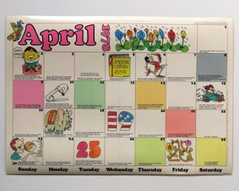 April 1978 Double-Sided Classroom Calendar &amp; Python Poster Instructor Ma... - $19.70
