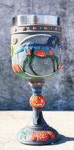 Trail Of Painted Ponies Pumpkin Patch Halloween Night Sky Horse Wine Goblet - €29,99 EUR