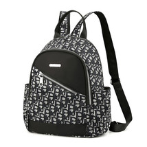 Nylon Ladies BackpaWaterproof Women Shoulder Backpack Fashion Print Female ChBag - £25.71 GBP