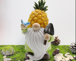 Solar Gnomes Garden Statues with Pineapple Lights-Resin Garden Gnomes wi... - $40.20