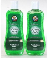 2 Ct Australian Gold 8 Oz Soothing Aloe Calming Formula Green Tea After ... - $28.99