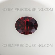 Natural Garnet Oval Concave Cut 10X8mm Burgundy Color VVS Clarity Loose Gemstone - £95.18 GBP