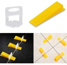 Tile Leveling 300 Clips, 100 Wedges 1/16&quot;  Lippage Free Leveler Spacers ... - $14.45