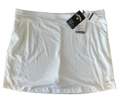 Callaway Women&#39;s Skort Upf Sun Protection Fabric OPTI-DRI Sz Xl Brilliant White - £19.75 GBP