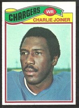 San Diego Chargers Charlie Joiner 1977 Topps Football Card #167 vg - £0.59 GBP