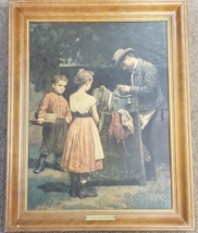 The Scissors Grinder Eastman Johnson Children Craftsman Framed Art Print - £14.97 GBP