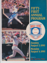Jim Palmer Signed Fifty First Hall Of Fame Program 1990 - £13.34 GBP