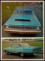 1968 &quot;CARS&quot; Magazine Color Print - &quot;Penney Pincher&quot; Dodge Hemi Race Car A4 - $138.84 MXN