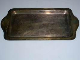 F B Rogers Silver on Copper Serving Tray 1082 - £27.64 GBP