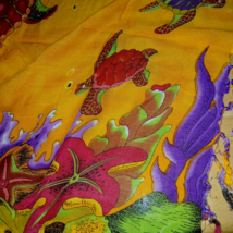 MODA INDIA ORANGE/YELLOW BEACH WRAP W/FRINGE-100% VISCOSE-BARELY WORN - $8.99