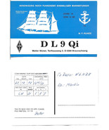 1988 QSL Card Amateur Radio Clubstation GORCH FOCK German Navy Vintage P... - £11.77 GBP