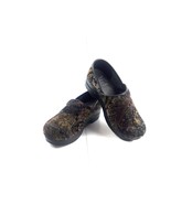 Dansko Clogs Women 6.5M Shoes Brown Paisley Tapestry Suede Velvet Mule V... - $37.78 CAD