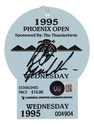 Primary image for Phil Mickelson Signé 1995 Pga Phoenix Ouvert Wednesday Billet Bas