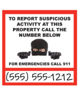 Report Suspicious Activity Phone Number Write On Stickers / 6 Pack + FRE... - $8.02 CAD