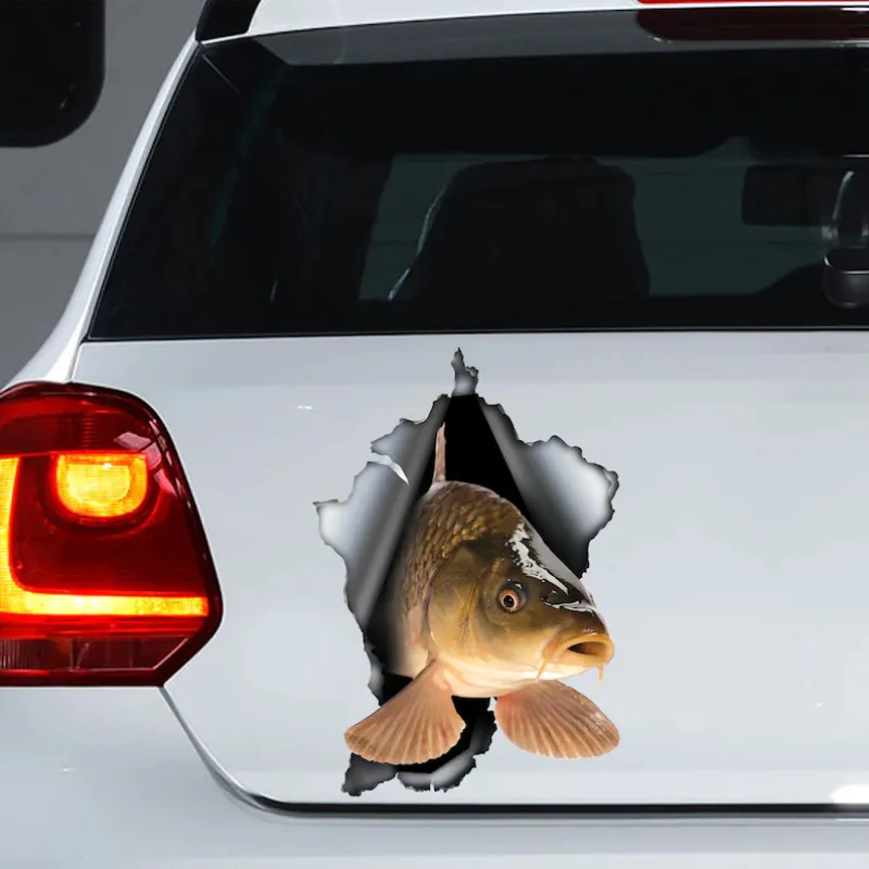Jpct fashionable and interesting carp stickers for cars, waterproof stickers for - £36.09 GBP