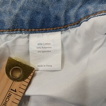 Allegra K Women's Denim Skirt Straight & Pencil Back Slit Blue Size XL image 4