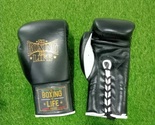 No Boxing No Life Professional Boxing Gloves Black Genuine Leather - $160.00