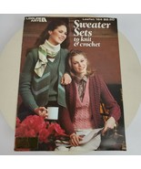 Vintage Sweater Sets To Knit and Crochet Leaflet 164 - £5.76 GBP
