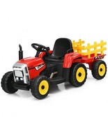 12V Ride on Tractor with 3-Gear-Shift Ground Loader for Kids 3+ Years Ol... - $299.51 CAD