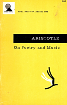 Aristotle - On Poetry And Music (Vintage) 1960&#39;s - paperback book - $3.25