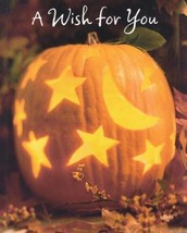 Greeting Halloween Card &quot;A Wish For You&quot; Hope Your Halloween - £1.17 GBP