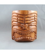 Vintage Carved Wooden Tiki Mug - Featuring a Ku Face - Made in the Phili... - $35.00