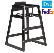 New Restaurant Style Wooden High Chair  + $10 Rebate Only $35.00 FREE SH... - £98.03 GBP