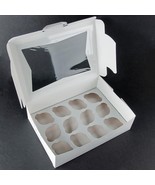 10 Pack Window Cupcake Box with Insert 14&quot; x 10&quot; x 4&quot;   HEAVY DUTY HOLDS... - $31.67