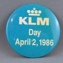 Vintage Airline Pin - KLM Day - From 1986 !!  - £11.79 GBP