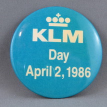 Vintage Airline Pin - KLM Day - From 1986 !!  - $20.53 CAD