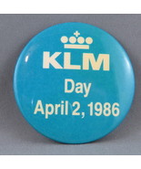 Vintage Airline Pin - KLM Day - From 1986 !!  - $20.57 CAD