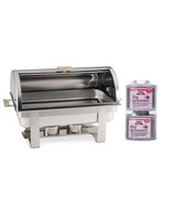New DELUXE ROLL TOP Chafer Stainless Chafing Dish Lowest tOTAL pRICE $10... - $270.08 CAD