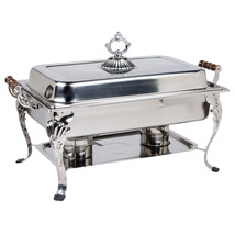 8 QT CLASSIC Rectangular Chafer Chafing Dish Catering Buffet Food Tray W... - $171.23