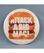 1980s Mc Donald&#39;s Staff Pin - Attack a Big Mac - Awesome Vibrant Graphic... - $25.80 CAD