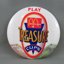 1980s Mc Donald&#39;s Staff Pin - In Store Promo Pin - Treasure Cups - £12.02 GBP