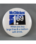 1980s Mc Donald&#39;s Staff Pin - Mc Chicken Sale Pin - Only 1.69 !!! - $16.30 CAD
