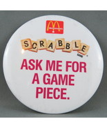 1980s Mc Donald&#39;s Staff Pin - - Scrabble Game Promo Pin - Ask me for a P... - $20.37 CAD