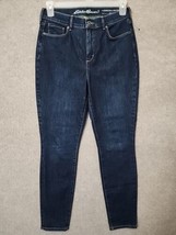 Eddie Bauer Travex Slightly Curvy High Rise Skinny Leg Jeans Womens 10 Blue - $26.60