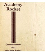 East Corinth Academy Rocket 1941 Maine Publication Commencement Book PB ... - €32,26 EUR