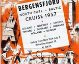 Norwegian American 1957 Bergensfjord North Cape Baltic Cruise Brochure D... - $39.70