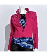 Authentic Icon American Idol by Tommy Hilfilger Pink Denim Jacket Stars ... - £30.92 GBP