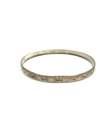 Vintage Sterling Silver 925 Antique Art Deco Bangle Bracelet Geometric M... - €64,37 EUR