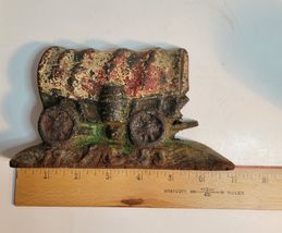 Cast Iron Covered Wagon Door Stop or Book End image 5